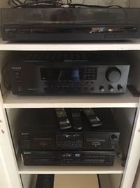 Onyko and Sony stereo equipment