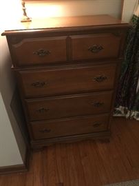 4 drawer walnut chest