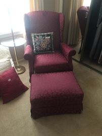 Wing Chair and ottoman