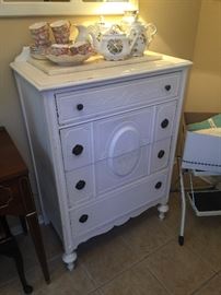 Painted antique chest