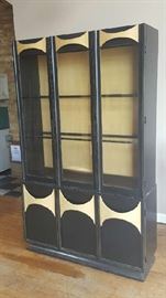 Mid century lighted cabinet