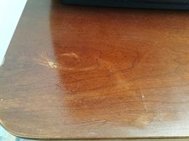 small mark on top of tall chest