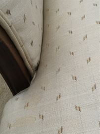 small stain on edge of chair