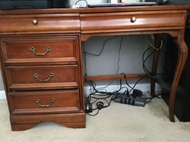 small desk-- fits an alcove or nook or kids room measures: 44.5 x 18.5 x 30