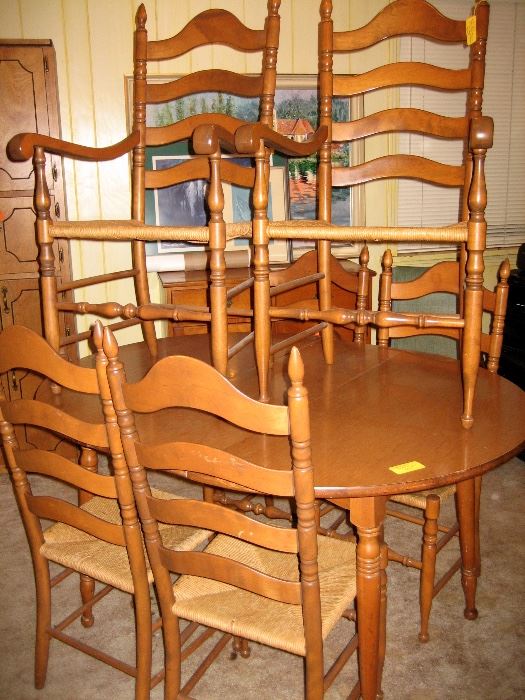 Hard Rock Maple Table and Chairs