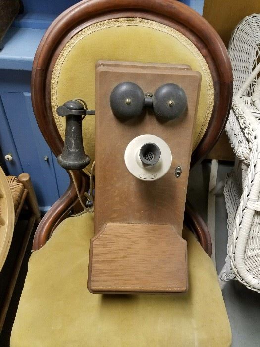 Vintage wall telephone