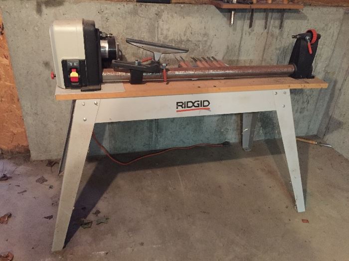  RIDGID lathe Excellent condition  With (12) TOOLS $500.00                               