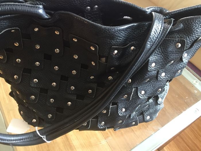  Buy it now PAYPAL  $40 designer handbag black with studs