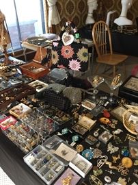 Large selection of vintage jewelry