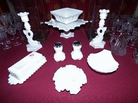 Westmoreland milk glass items