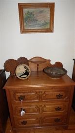 Antique walnut washstsnd