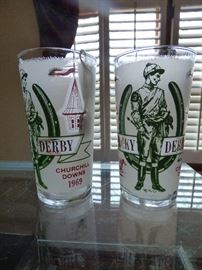 1969 Kentucky Derby glasses