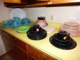 Fiesta pottery dishes