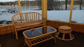 Bamboo patio furniture