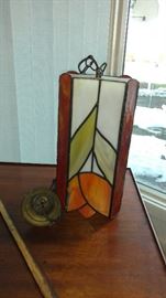 Stained glass chandelier