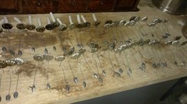 Antique christmas tree candle holders