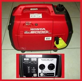Never Been Used Honda EU 2000i Portable Suitcase Generator