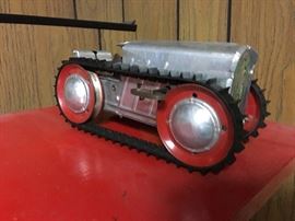 Vintage Wind Up Toy Tractor