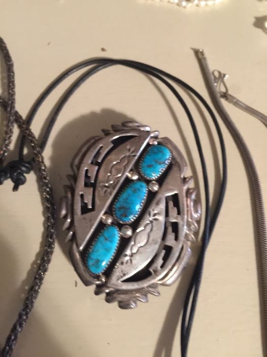 Native American sterling turquoise