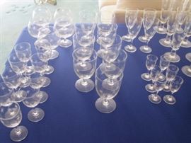 Crystal glass set