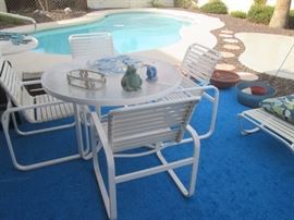 Patio table with 4 chairs