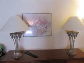 pair contemporary lamps