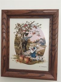 Artwork signed by the artist C. Carson Oil on canvas