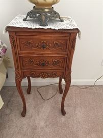 French country nightstand