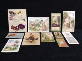 Vintage Victorian German Cutouts Scrap Die Cuts Cards
