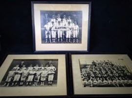 Vintage sports team photographs Albertsons