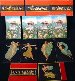 Vintage Victorian German Cutouts Scrap Die Cuts Cards Advertising