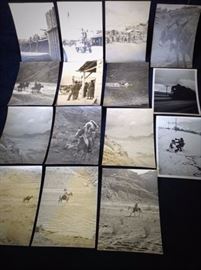 Original photographs of the filming of a Western