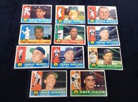 1960 Topps cards Detroit Tigers