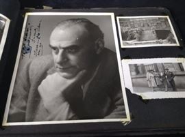 1940s Mrs Robert Bruce Andersen Scrapbook. A Very interesting scrapbook full of items from Roda Bjorn cleaning powder, Michael Werbhoff images, newspaper articles, awards from Finland, party photos, family photos and much more. 