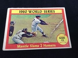 1960 World Series game 2 cards
