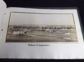 1928 Kiwanis International Convention commemorative album for the chairman with photos of Hec Ed Pavilion dedication and other early Seattle original photos.