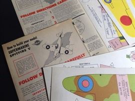 Vintage paper airplanes