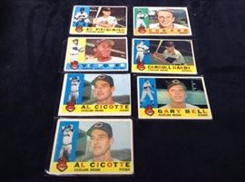 1960 Topps baseball cards Cleveland Braves