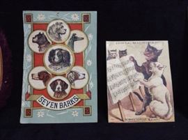 Vintage Victorian German Cutouts Scrap Die Cuts Cards Advertising