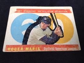 Roger Maris Topps card 1960 All Star Selection