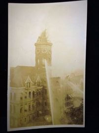 Washington State Capital building burning