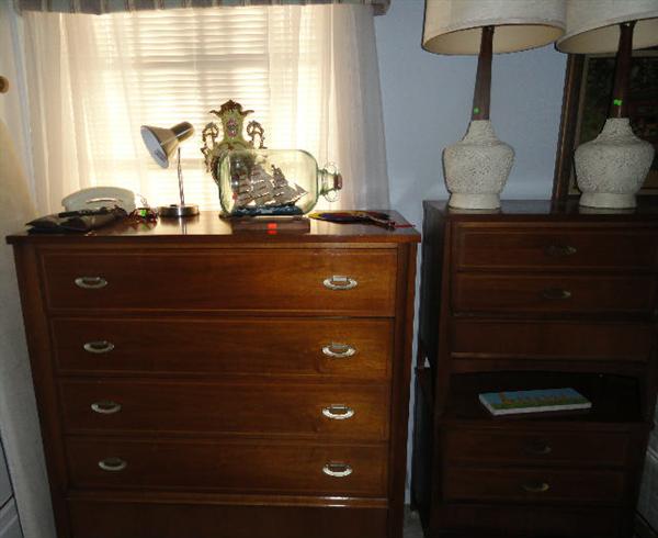 Dixie dresser and night stands-part of mid century bedroom set