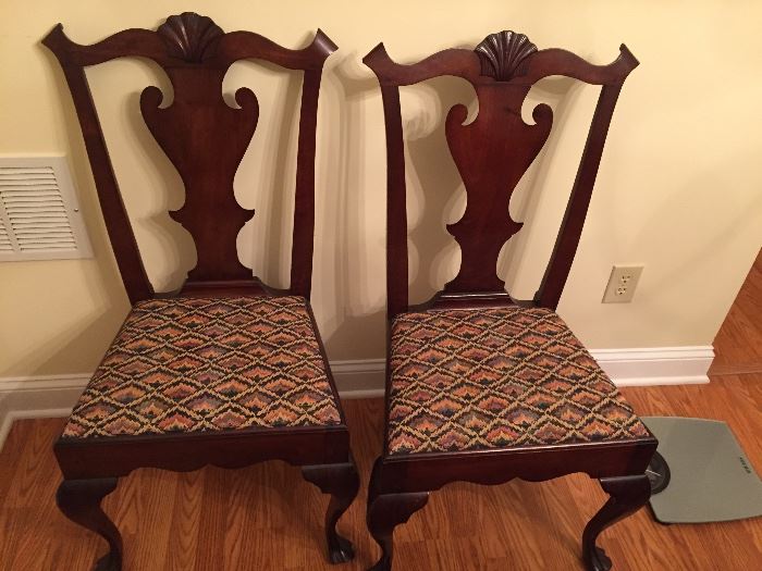 Set of 6 (4 side and 2 arm) chairs made by Browne and Phares of Mt. Holly NJ 1925 -1929