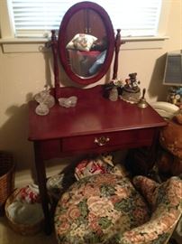 Cherry Wood Vanity