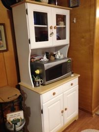Kitchen Utility Cabinet & Microwave