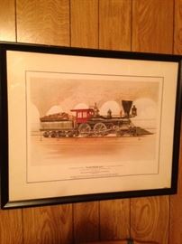 Framed Railroad Print