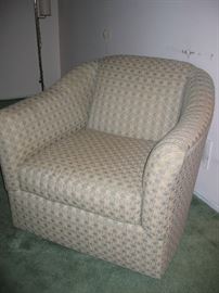 Upholstered swivel chair