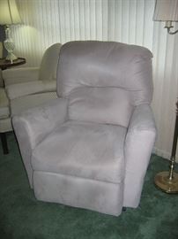 Light gray recliner