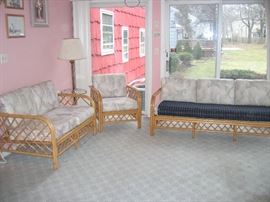 Rattan porch furniture