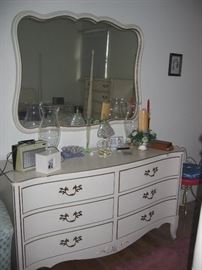 Dresser and mirror